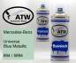 Preview: Mercedes-Benz, Universe Blue Metallic, 894 / 5894: 400ml Sprühdose + 400ml Klarlack - Set, von ATW Autoteile West.